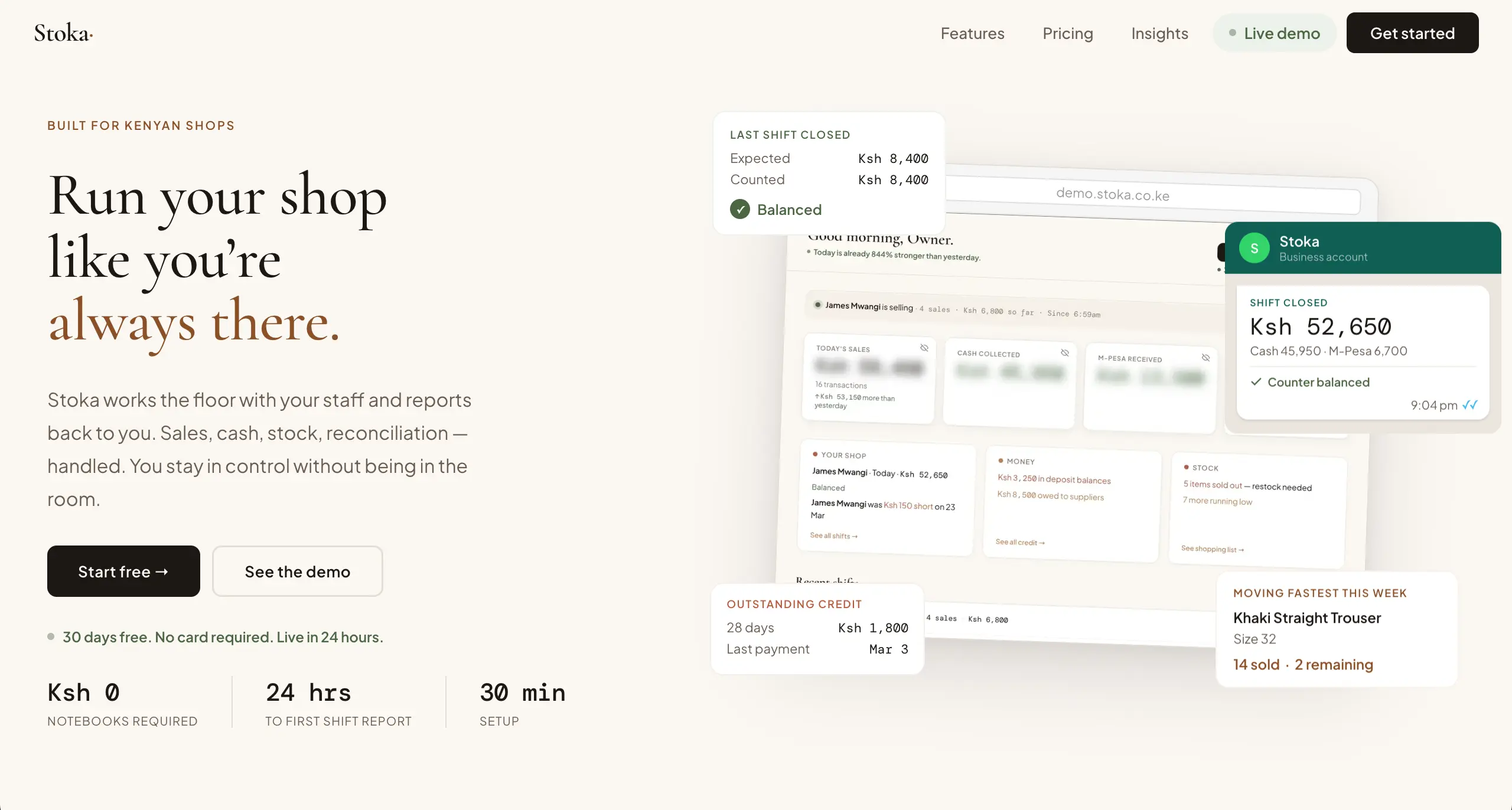Stoka — Run your shop like you're always there